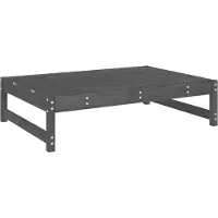 vidaXL Tabouret de jardin Gris 120x80 cm Pin massif