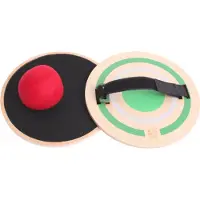 BS Toys Raquettes en bois avec velcro et balle
