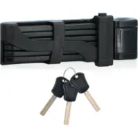 Dunlop Cadenas pour vélo - Cadenas pour scooter - Cadenas pliable - Cadenas avec 3 clés