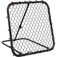 vidaXL Football Rebounder Réglable Noir 84x73x60-80 cm Acier