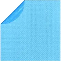vidaXL Bâche solaire de piscine PE flottante ronde 381 cm bleue