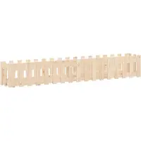 vidaXL Lit surélevé design clôture à lattes 200x30x30 cm pin massif