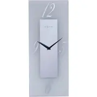 Nextime - 3302FR - Horloge Murale - 20x50cm - argent - Dali