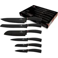 Berlinger Haus Coffret de Couteaux de Cuisine BH-2337 Noir Rose 6 Pièces