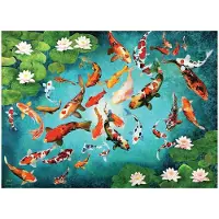 Eurographics Puzzle Carpes Koi Colorées - 1000 pièces