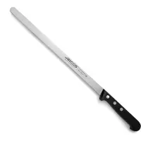 Jamon Couteau à jambon Universal 282004 en acier au nitrum, avec mangue en polyoxyméthylène et lame de 29 cm dans un coffret.