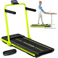 Thunder Tapis de course électrique - - IMPACT-LIME pliable 12 km/h Bluetooth écran LCD applications d'entraînement à domicile