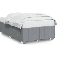 vidaXL Cadre de lit sans matelas gris clair 120x200 cm Tissu