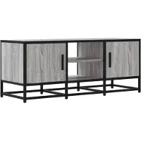 vidaXL Armoire TV Gris Sonoma 100x35x41 cm Bois composite et métal