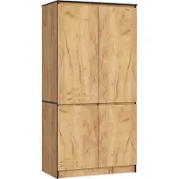 Akord Armoire 4 Portes Chêne Craft 90X51X180