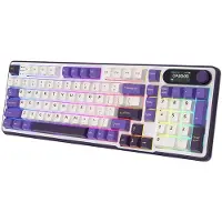 Royal Kludge RKS98 - Clavier mécanique sans fil - QWERTY - Clavier gaming - RGB - 2,4 GHz et Bluetooth - Avec écran