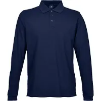 Tee Jays 1406 | Mens Stretch Long Sleeve Polo - Couleur : Navy - Taille : XL
