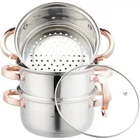 Klausberg Ensemble de cuisson à la vapeur 18 cm Or rose 4 pièces