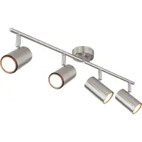 Globo Lampe de plafond à 4 lumières Allvi nickel