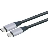Grundig Câble USBC 1,5M - Câble de charge USB-C vers USB-C - Câble de charge rapide 240W - Transfert de données à haute vitesse avec 10 Gbit/s - Noir/Gris