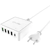 Celly PSUSBC60WWH chargeur d'appareils mobiles Universel Blanc Secteur Charge rapide Intérieure