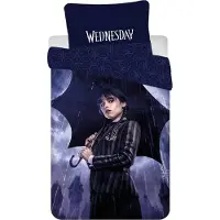 Cofi1453® Wednesday Rain linge de lit douillet en coton, 140x200 cm & 70x90 cm