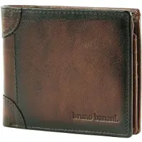 Bruno Banani Cuir porte-monnaie Wallet Brown brun