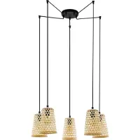 Eglo Lampe suspendue en bois Claverdon araignée