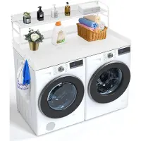 Vevor Comptoir pour lave-linge et sèche-linge avec étagère à 2 niveaux