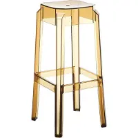 CLP Tabouret de bar Fox en plastique transparent de haute qualité