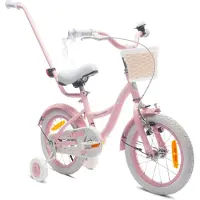 Sun baby Vélo enfant 14 pouces 3-5 ans Vélo fleur rose