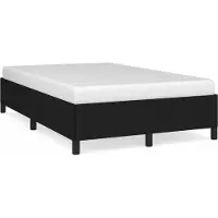 vidaXL Cadre de lit sans matelas noir 120x190 cm Tissu