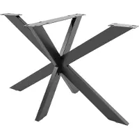 CLP Pieds de table Biloxi en forme d'étoile,noir M