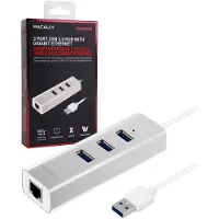 Macally Hub USB 3.0 + adaptateur Gigabit Ethernet