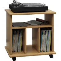 VCM Étagère en bois | Étagère roulante | Dimensions: H. 59 x W. 60 x D. 45 cm - Retal