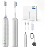 MOVA Fresh Pro 3DClean Brosse à dents électrique argentée, nettoyage 3D, contrôle intelligent via application, soin dentaire avancé
