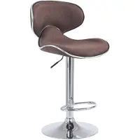 CLP Tabouret de bar Las Vegas V2 tissu chromé