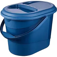 Keeeper 1180467900000 keeeperAbfalleimer "elsa", mit Deckel, oval, eco-blue