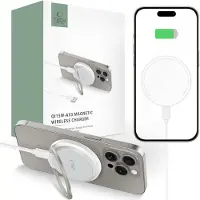 Tech-Protect Qi15W-A33 Chargeur sans fil magnétique Magsafe blanc