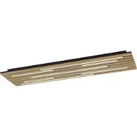 Paul Neuhaus plafonnier Q-AKUSTIK LBH 115x30.60x6 cm brun plafonnier