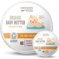 WoodenSpoon Organic Coconut & Shea beurre corporel pour bébé 100 ml