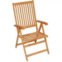 vidaXL Chaises de jardin réglables avec coussins 8 pcs. Bois massif teck
