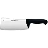 Arcos Macheta couleur - Prof 296725 en acier inoxydable Nitrum et polypropylène mangue noir ergonomique avec lame de 20 cm et corps de 4 mm d'épaisseur.