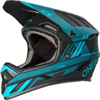 O'Neal Backflip Strike, casque de vélo ,Mat Noir/Turquoise ,XL