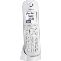 Panasonic KX-TGQ200 - Téléphone numérique sans fil - DECT\GAP - fonction d'appel tridirectionnel - blanc