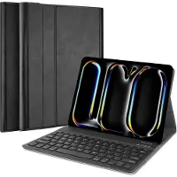 Cazy Housse pour Tablette avec Clavier compatible avec iPad Pro 11 (2020) - Étui Clavier Bluetooth QWERTY - Noir