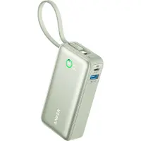 Anker Batterie externe Nano 545, 10 000 mAh, 30 W, USB-C, USB-A, câble USB-C intégré, vert