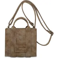Fritzi aus Preußen sac à épaule bandoulière sac à main Fritzi Square Vintage Crossbody Bag Old Wood taupe