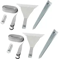 Pro Plus Kit d'arrimage de store 2x4,8M avec fixation par baguettes pour rail de store