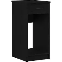 vidaXL Armoire d'ordinateur avec tiroir noir 35x45x77 cm