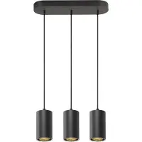 SLV ASTO TUBE, lampe suspendue, GU10, longueur de suspension 250 cm, 3x max. 10 W, noir