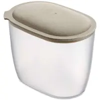 Koziol Récipient alimentaire avec couvercle beige OVAL, 1,4 L,