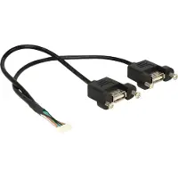 DeLOCK Câble USB 2.0 Connecteur femelle panneau 1,25 mm 8 broches > 2