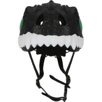 Crazy Safety Casque de Vélo av. Lumière - Dragon - Noir - - 49-55 cm - Casque de Vélo