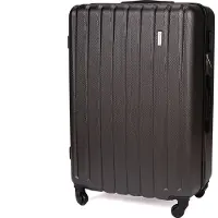 Solier valise à roulettes M valise de voyage coque dure gris foncé